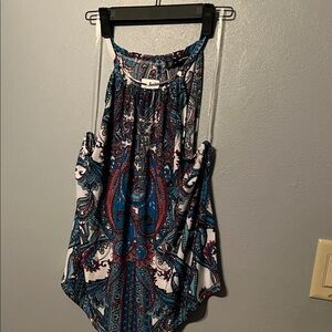 INC International Concepts Multicolor Paisley Halter Top